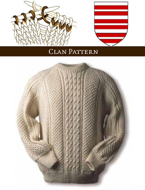 aran cashmere Barry Knitting Pattern