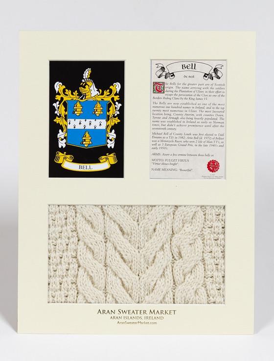 Aran Cashmere Bell Clan Aran & History Display