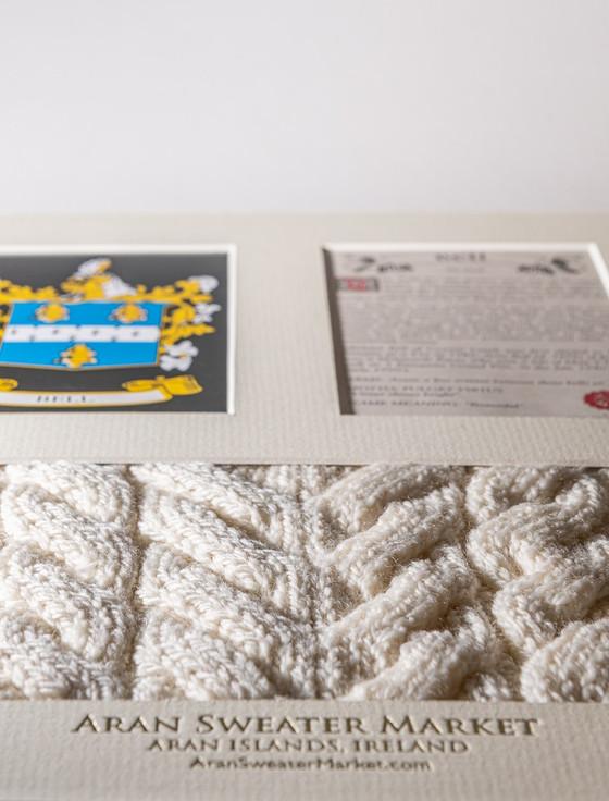 Aran Cashmere Bell Clan Aran & History Display