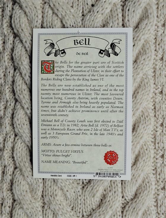 Aran Cashmere Bell Clan Scarf