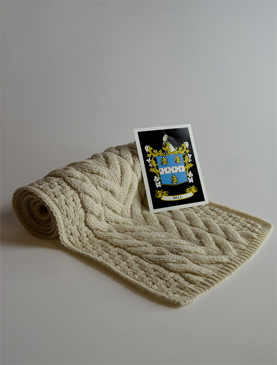 aran cashmere Bell Clan Scarf