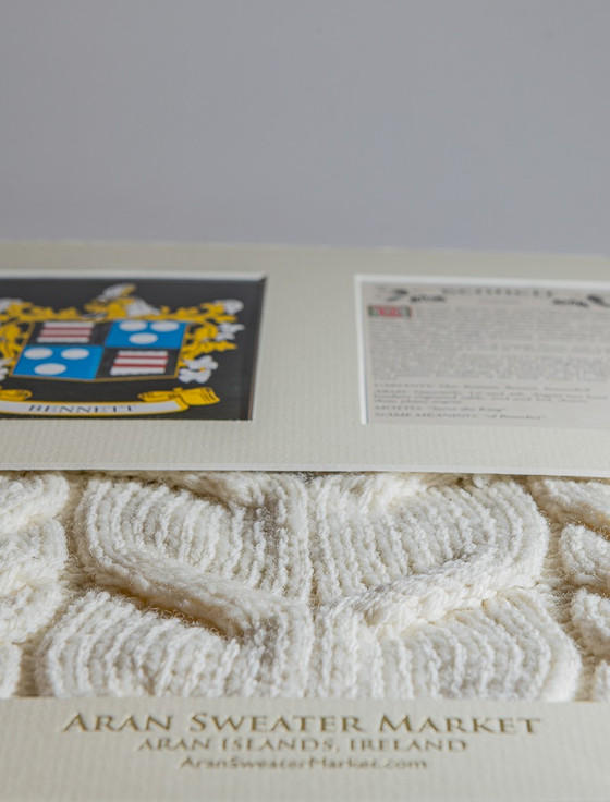 Aran Cashmere Bennett Clan Aran & History Display
