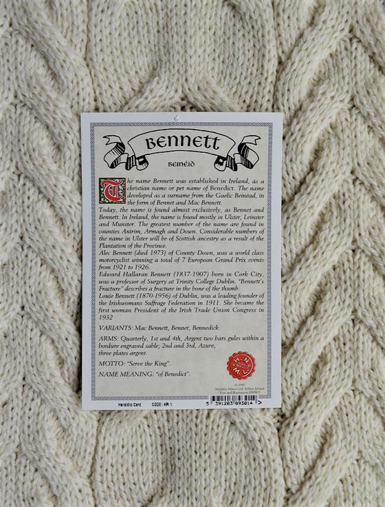 Aran Cashmere Bennett Clan Aran Throw