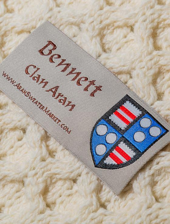 Aran Cashmere Bennett Clan Aran Throw