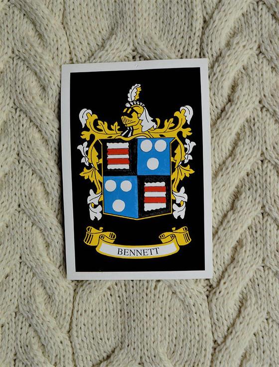 aran cashmere Bennett Clan Aran Throw