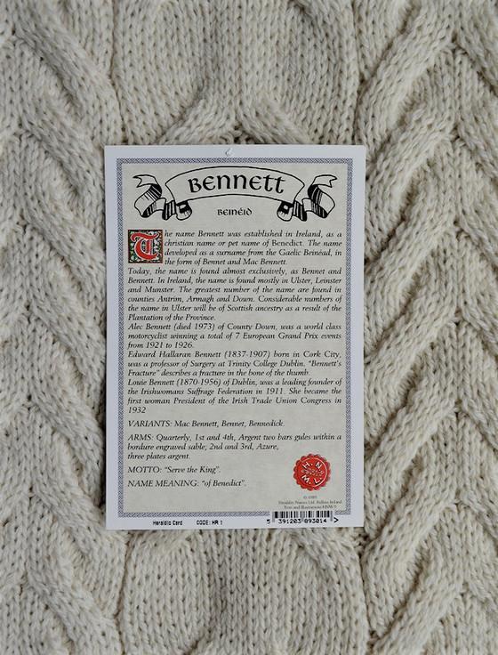 Aran Cashmere Bennett Clan Scarf