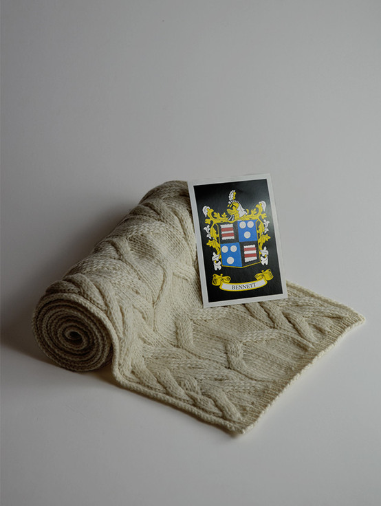 aran cashmere Bennett Clan Scarf