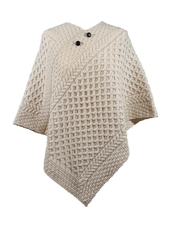 aran cashmere Blake Clan Aran Poncho