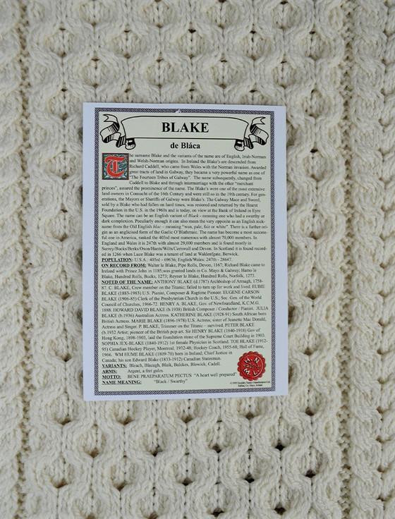 Aran Cashmere Blake Clan Aran Throw