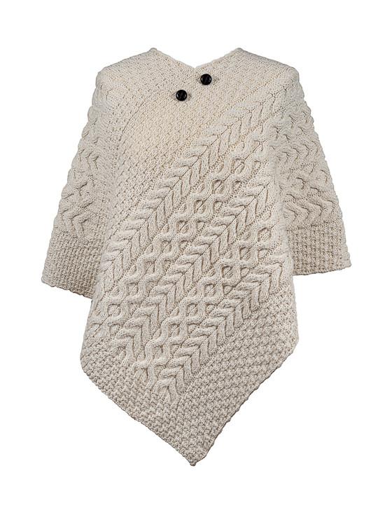 aran cashmere Boland Clan Aran Poncho