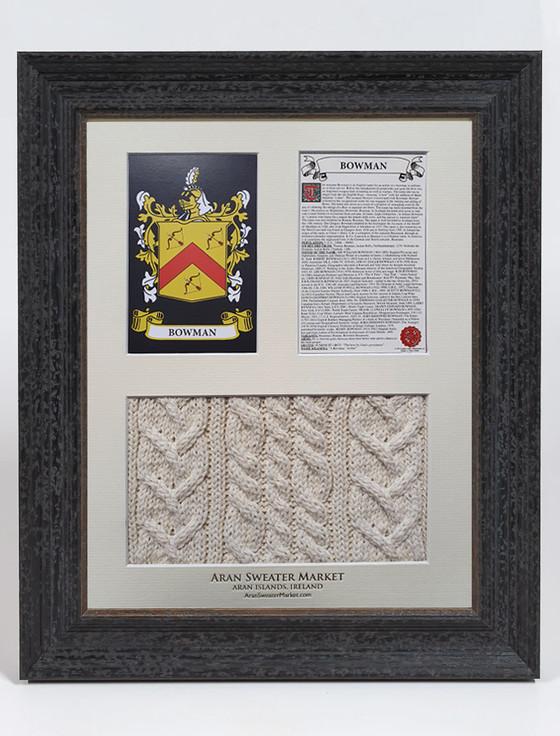 aran cashmere Bowman Clan Aran & History Display