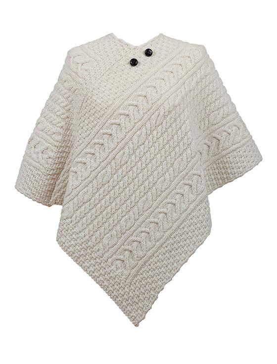 aran cashmere Bowman Clan Aran Poncho