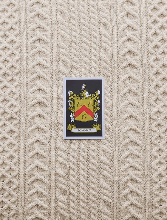Aran Cashmere Bowman Clan Aran Throw