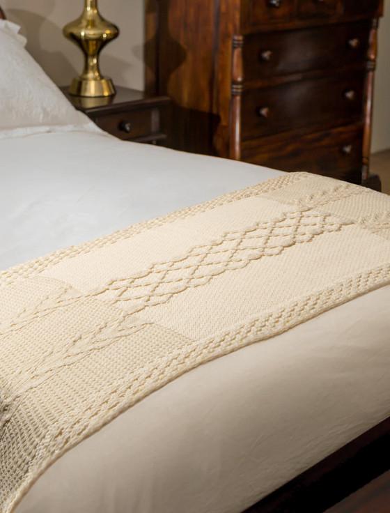 aran cashmere Boyle Clan Aran Bed Runner