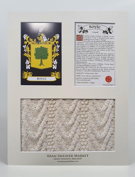 Aran Cashmere Boyle Clan Aran & History Display