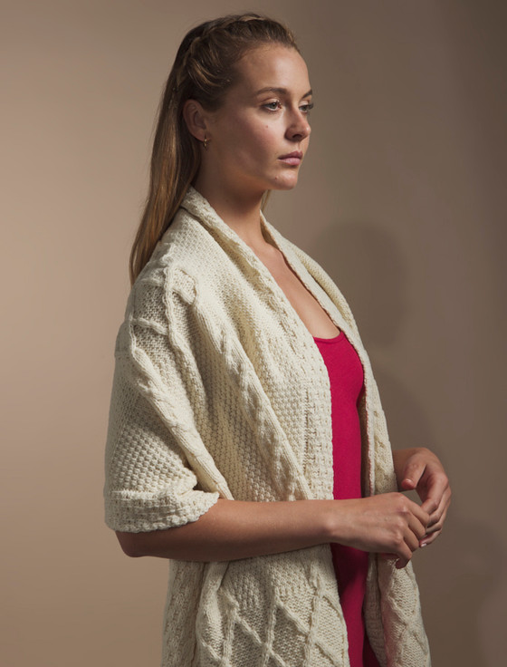 Aran Cashmere Boyle Clan Aran Wrap