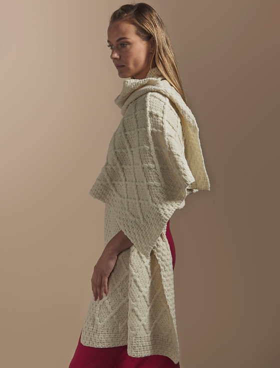 Aran Cashmere Boyle Clan Aran Wrap