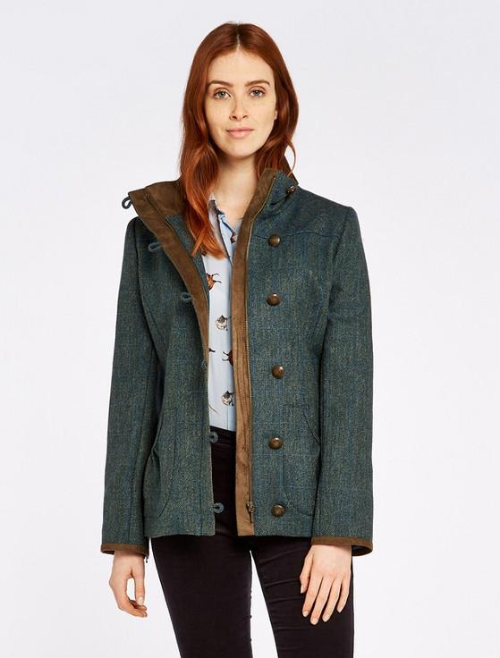 Aran Cashmere Bracken Ladies Tweed Jacket - Mist