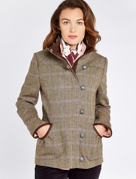 Aran Cashmere Bracken Ladies Tweed Jacket - Woodrose