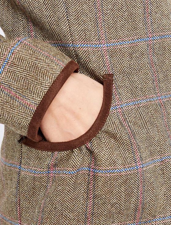 Aran Cashmere Bracken Ladies Tweed Jacket - Woodrose