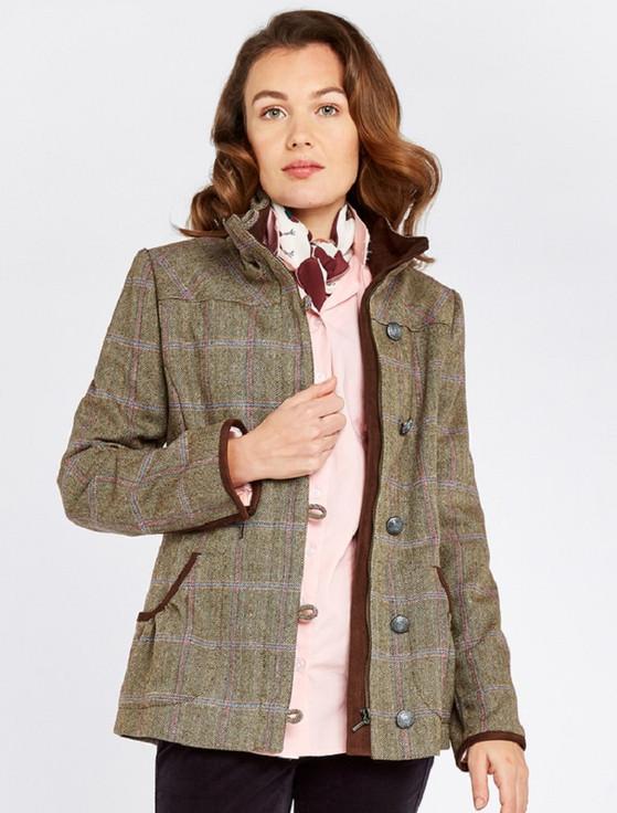 aran cashmere Bracken Ladies Tweed Jacket - Woodrose