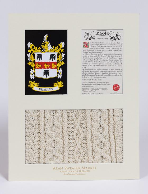 Aran Cashmere Bradley Clan Aran & History Display