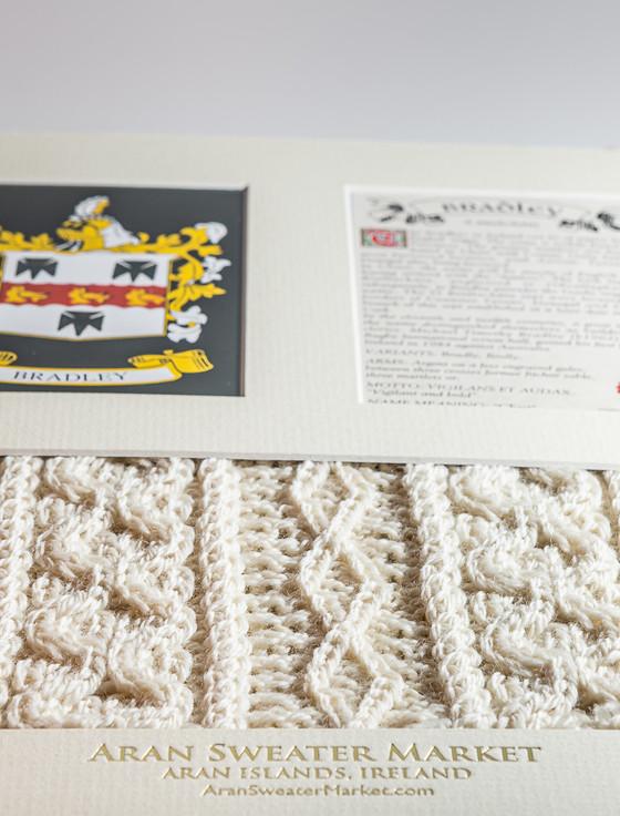 Aran Cashmere Bradley Clan Aran & History Display