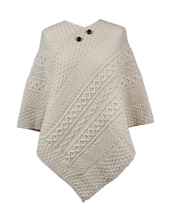 aran cashmere Bradley Clan Aran Poncho