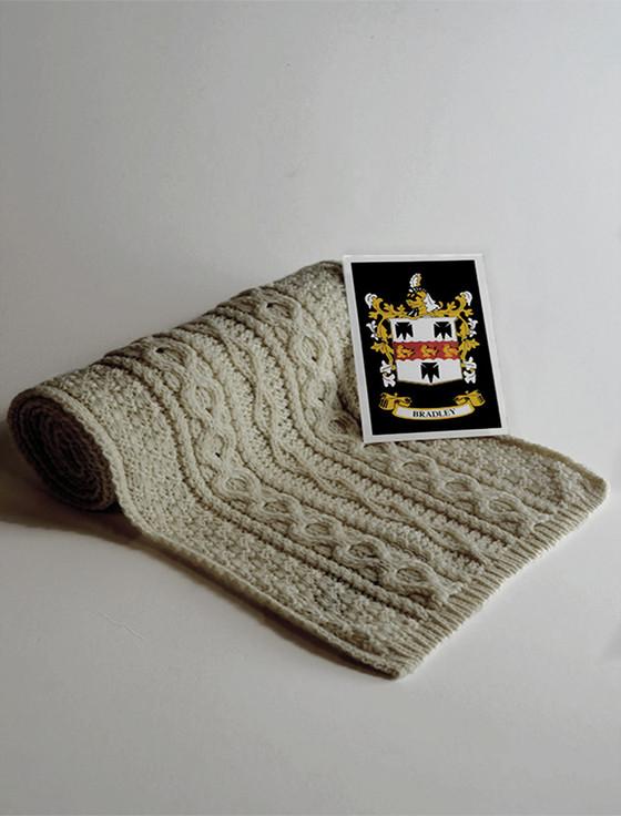 aran cashmere Bradley Clan Scarf