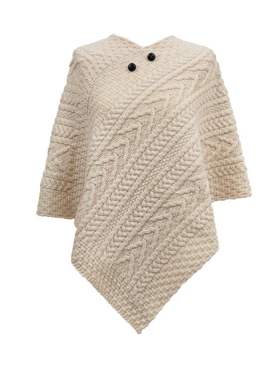 aran cashmere Brady Clan Aran Poncho