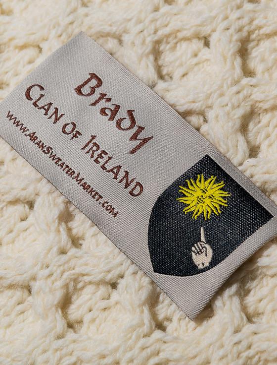 Aran Cashmere Brady Clan Aran Wrap