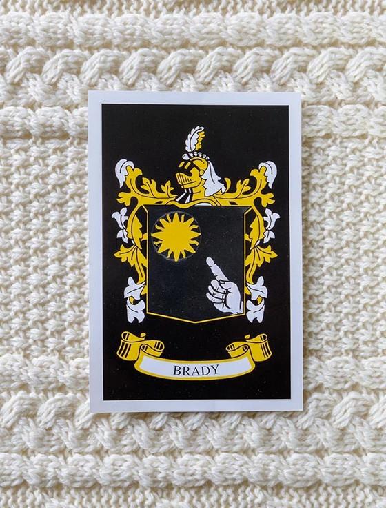 aran cashmere Brady Clan Aran Wrap