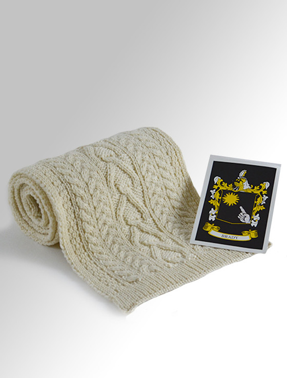 aran cashmere Brady Clan Scarf