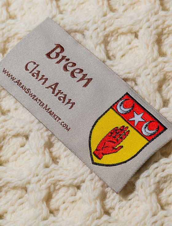 Aran Cashmere Breen Clan Aran Poncho