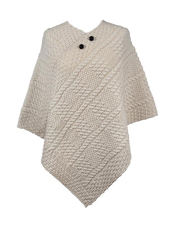 aran cashmere Breen Clan Aran Poncho