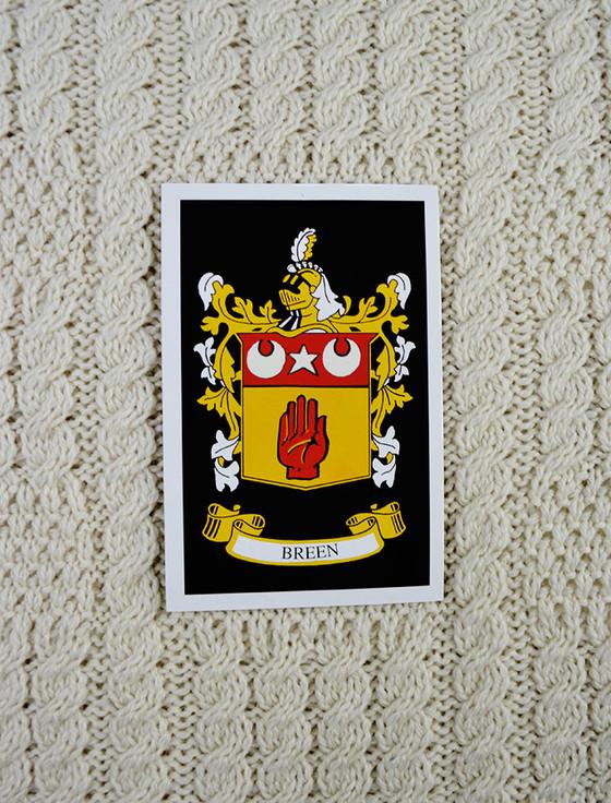 Aran Cashmere Breen Clan Aran Throw