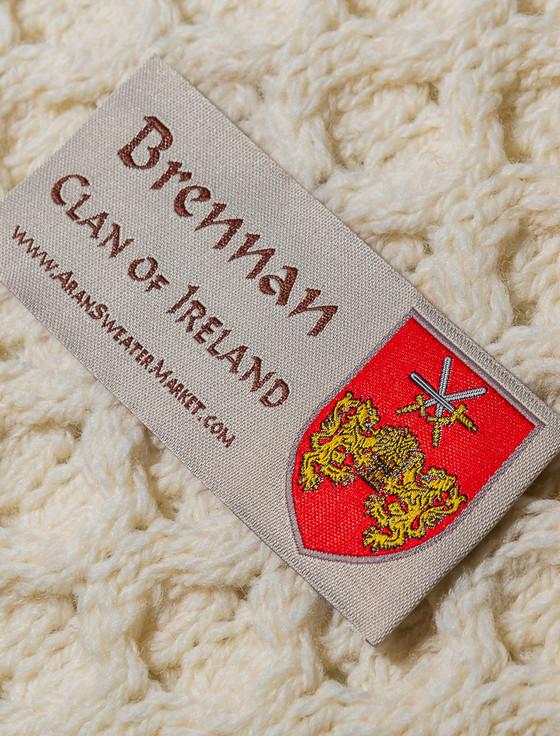 Aran Cashmere Brennan Clan Aran Bed Runner