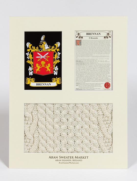 Aran Cashmere Brennan Clan Aran & History Display