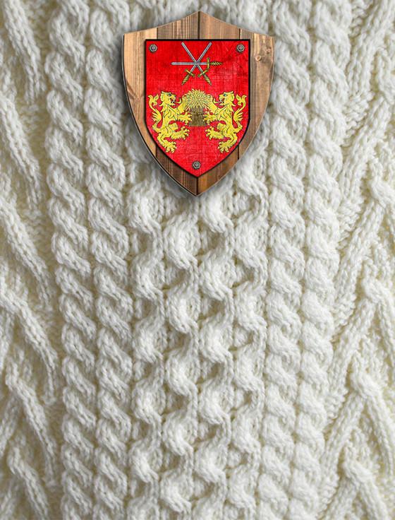 Aran Cashmere Brennan Clan Aran Throw