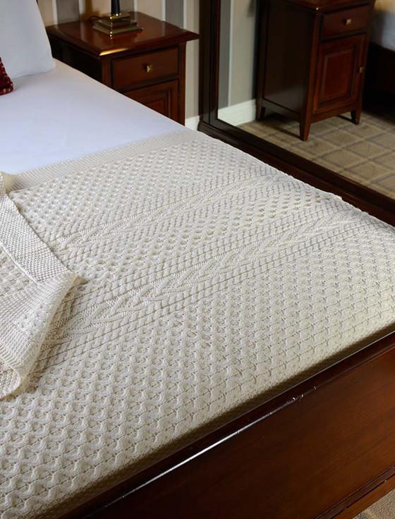 aran cashmere Brennan Clan Aran Throw