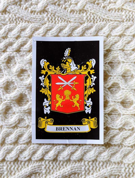 aran cashmere Brennan Clan Aran Wrap