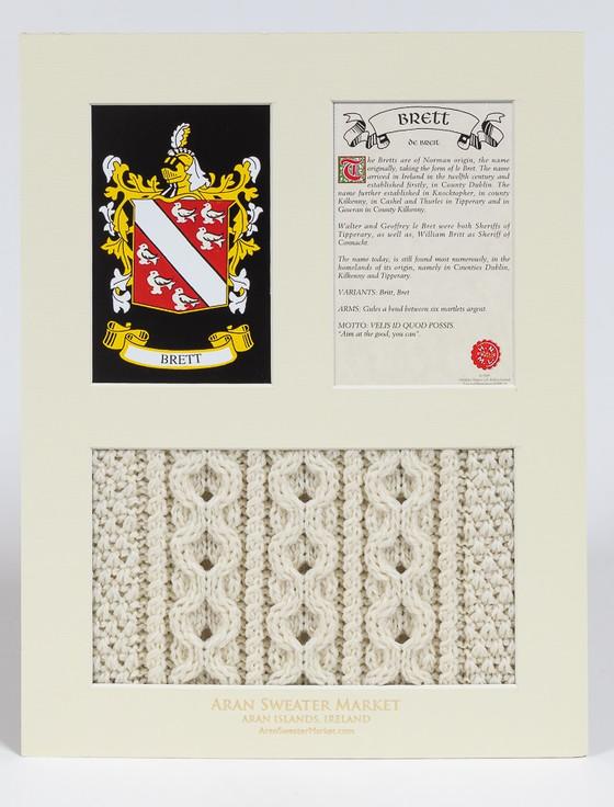 Aran Cashmere Brett Clan Aran & History Display