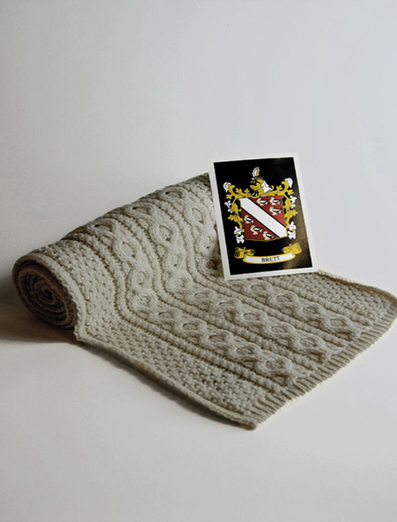 aran cashmere Brett Clan Scarf