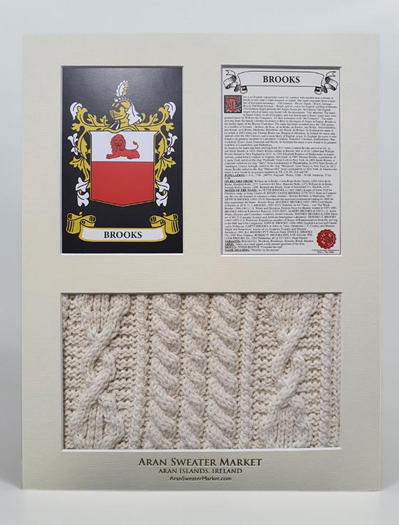 Aran Cashmere Brooks Clan Aran & History Display