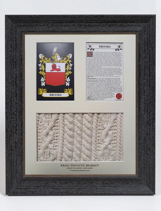 aran cashmere Brooks Clan Aran & History Display