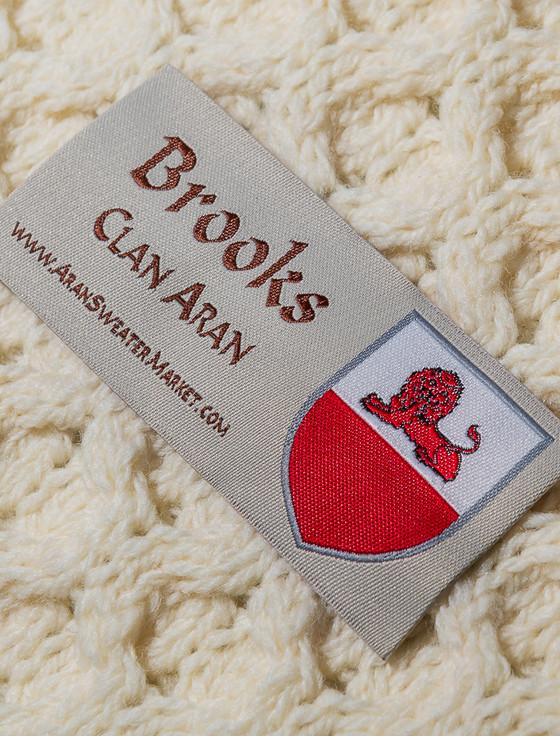 Aran Cashmere Brooks Clan Aran Poncho