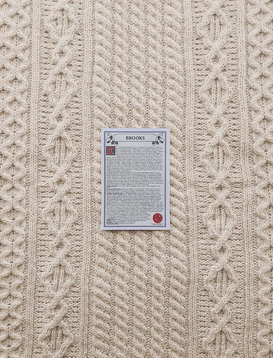 Aran Cashmere Brooks Clan Aran Throw