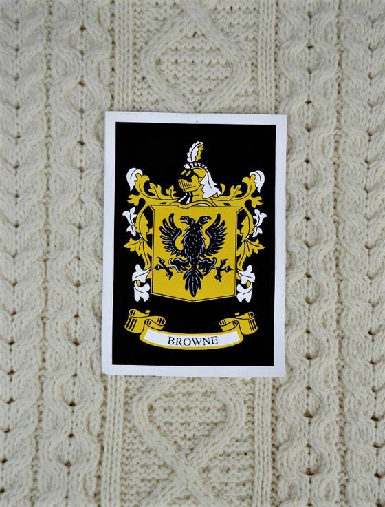 Aran Cashmere Browne Clan Aran Throw