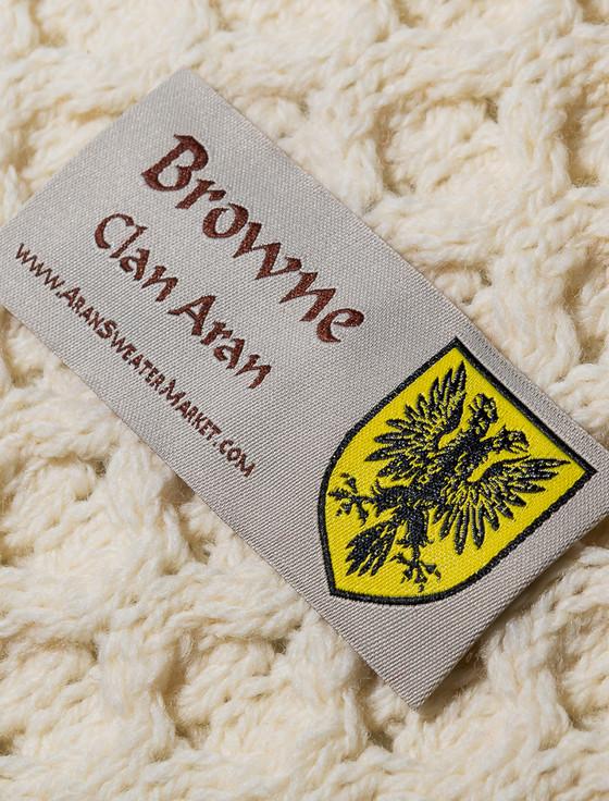 Aran Cashmere Browne Clan Aran Throw
