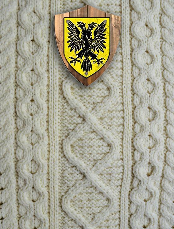 aran cashmere Browne Clan Aran Throw